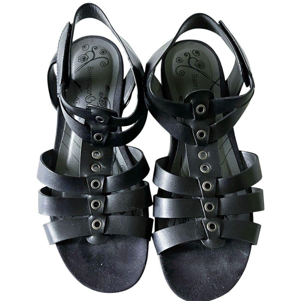 Bare Traps Baretraps Rylan Black Gladiator Sandal Shoe Womens Size 9 M